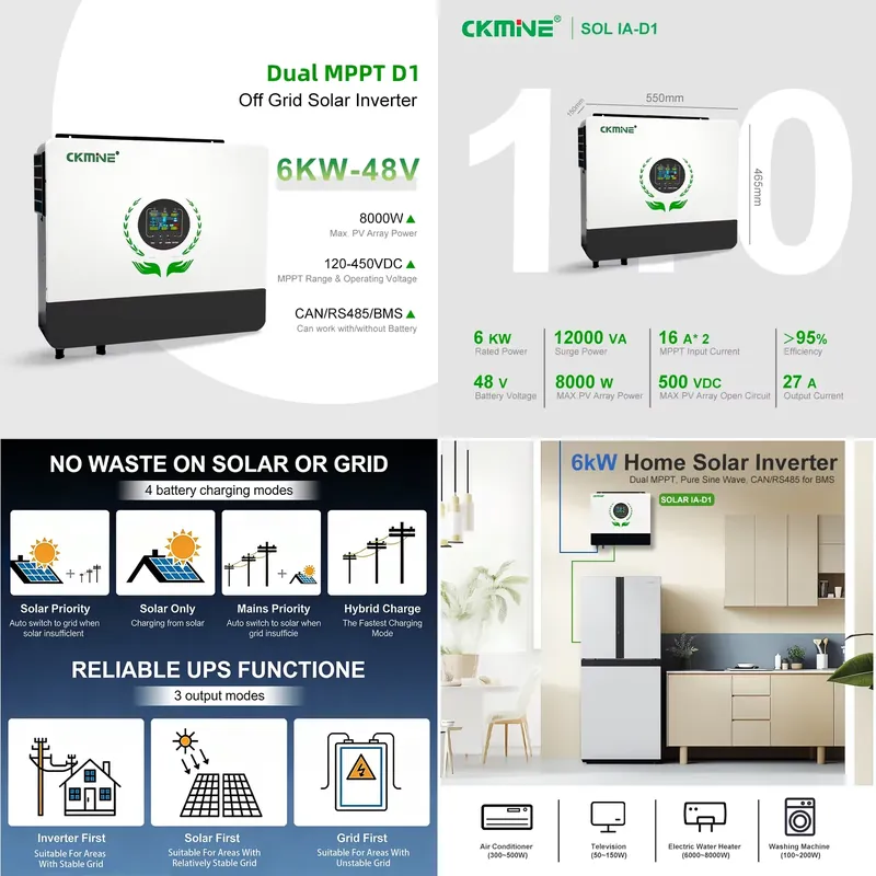 Hot Sale Wholesale Dual MPPT S - Off Grid Solar Inverter 48V 6000W ulasan dan harga