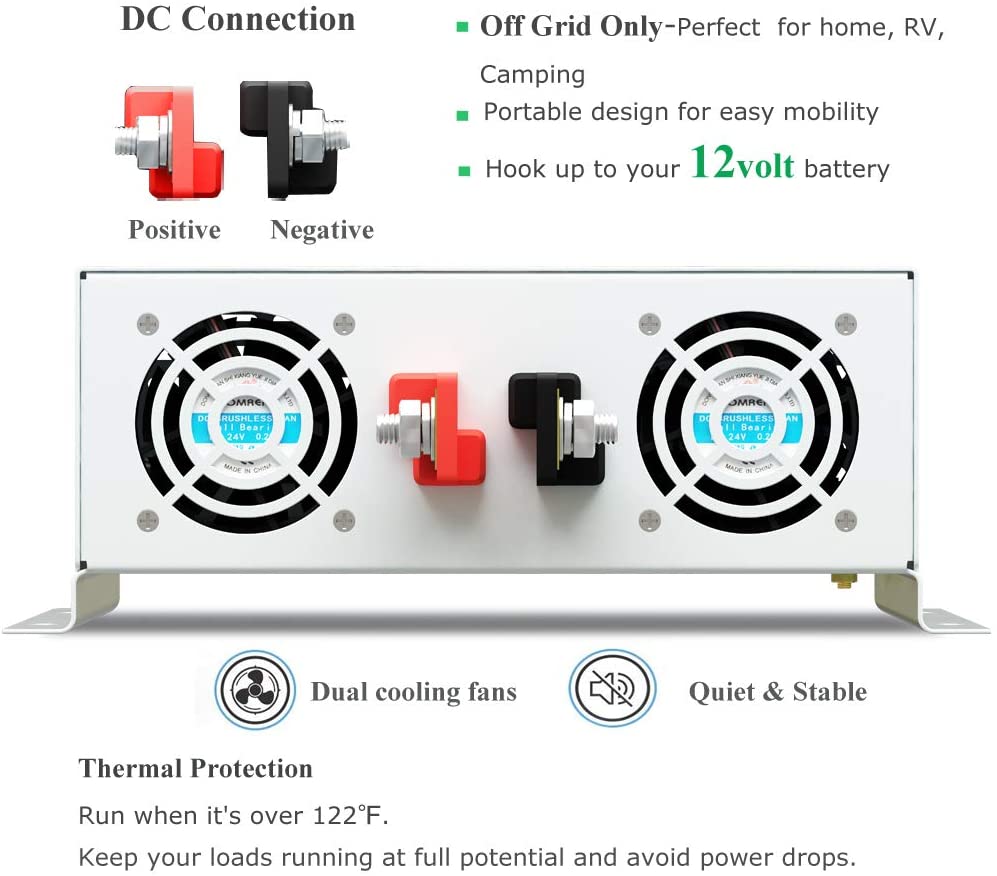 Pure Sine Wave Power Inverter  - Inverter Pure Sine Wave 60Hz 120V 3000W ulasan dan harga