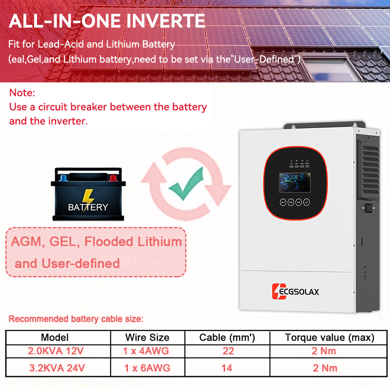 ECGSOLAX 2000W 12V MPPT Hybrid - Grid Tie Inverter Limiter 2000W ulasan dan harga